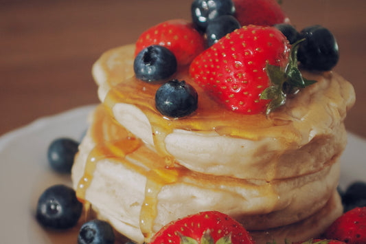Fluffy American pancakes