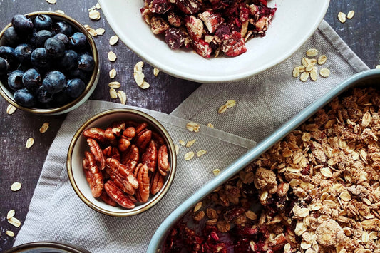 Blueberry-apple crumble