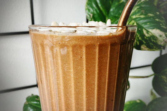 Chocolade-hazelnoot smoothie