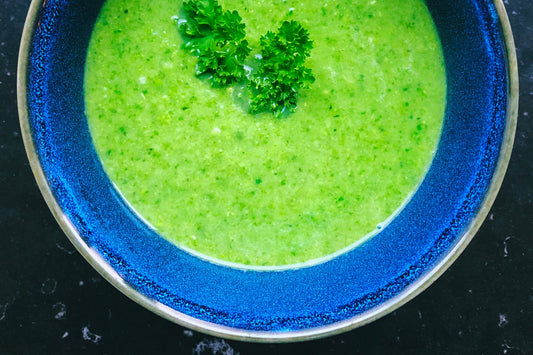 Courgette-spinaziesoep