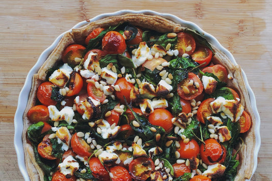 Tomaat-spinaziequiche