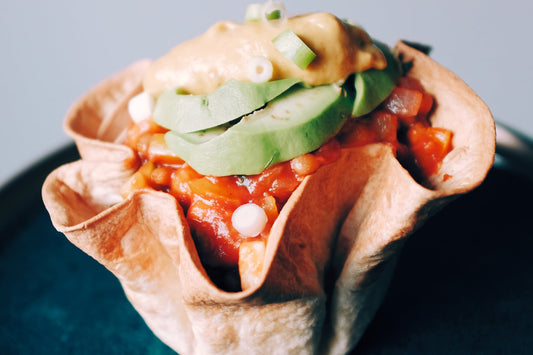 Gevulde tortillabloemen